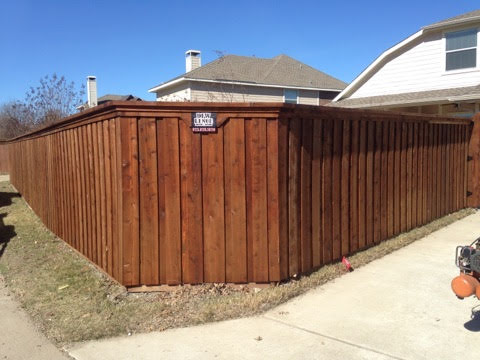 wood fence installation