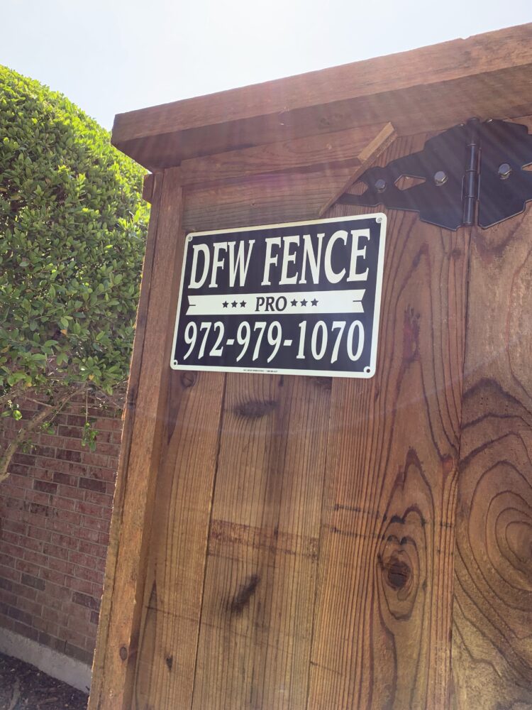 Commercial wood plank fencing