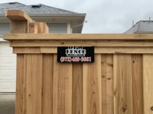 Wood plank fencing