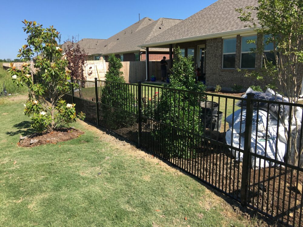 Wrought iron fence