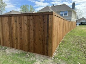 vertical slat fence