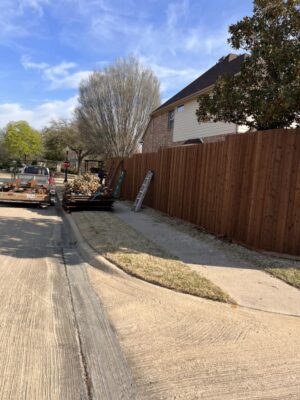 vertical slat fence