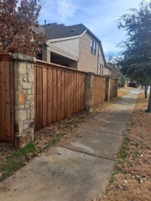 wooden fence