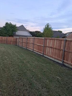 wooden fence