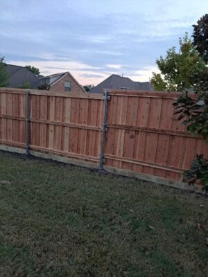 wooden fence