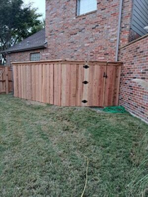 wooden fence