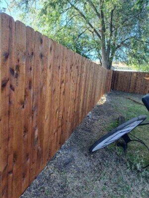 wooden fence