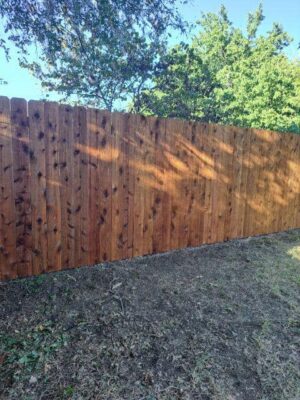 wooden fence