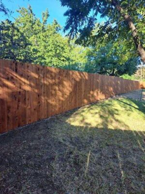 wooden fence