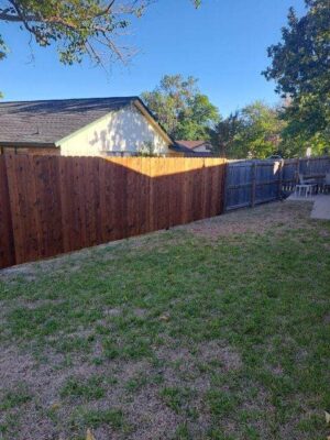 wooden fence