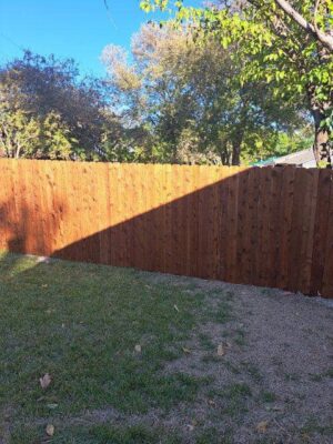 wooden fence