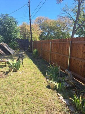 wooden fence