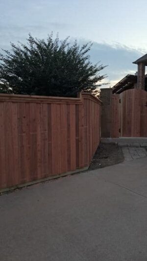 wooden fence