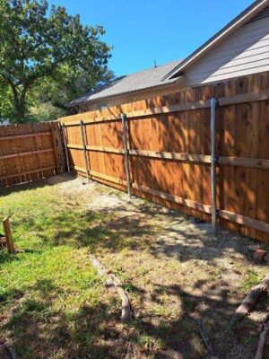 wooden fence