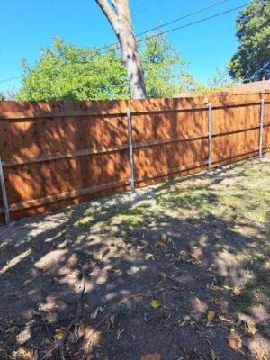 wooden fence