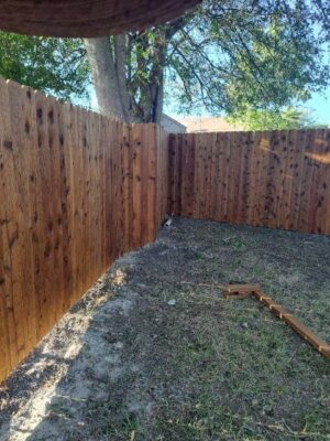 wooden fence