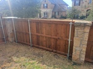 wooden fence