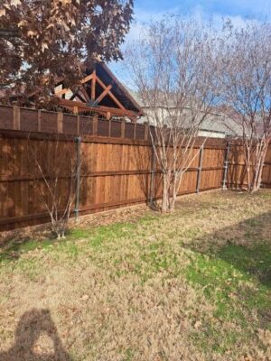 wooden fence