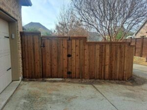 wooden fence