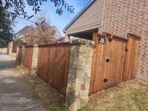 wooden fence