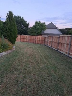 wooden fence