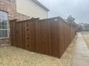 vertical slat fence