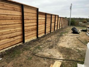 wood fencing