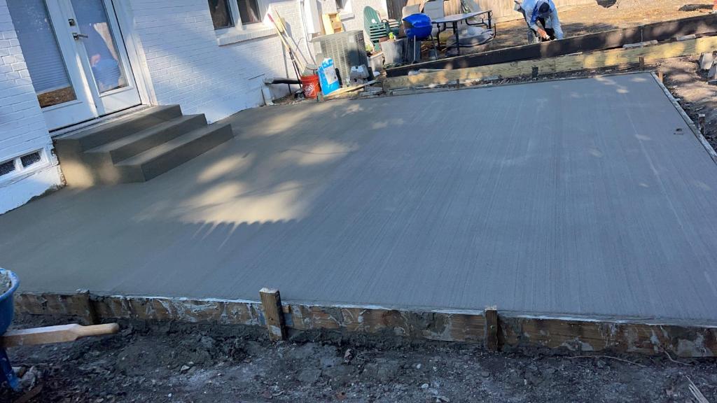 concrete patio