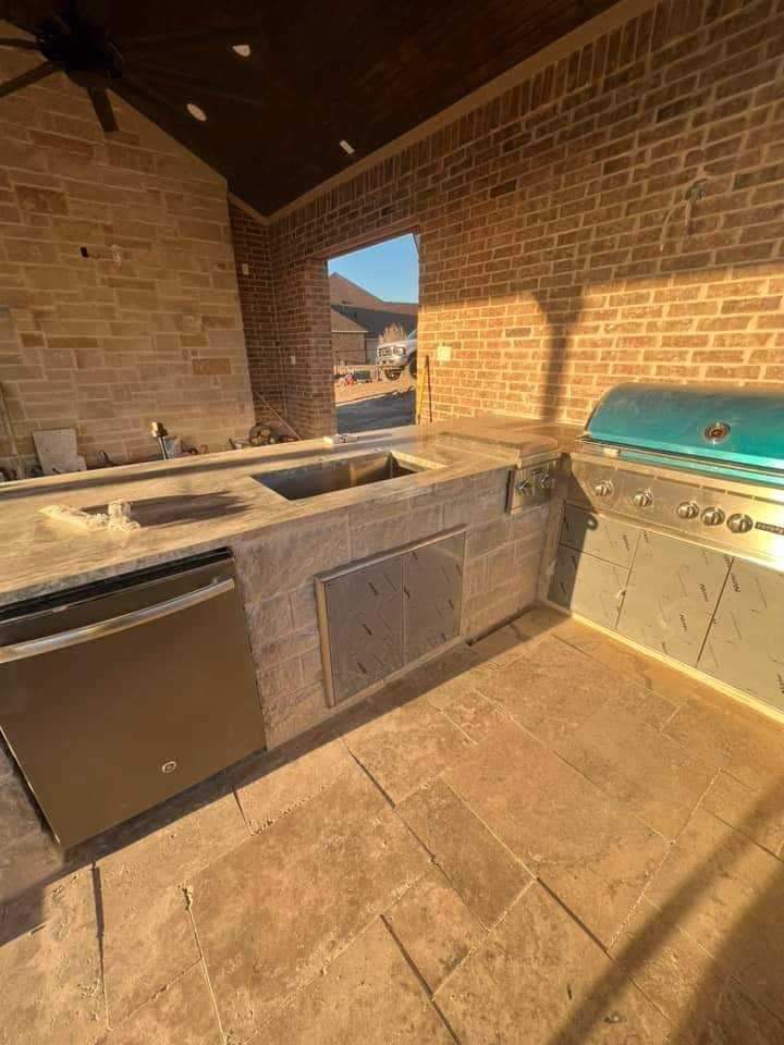 outdoor kitchen