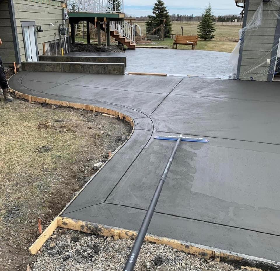 concrete patio