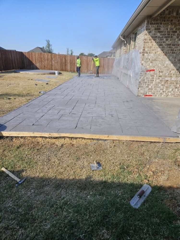 decorative concrete patio