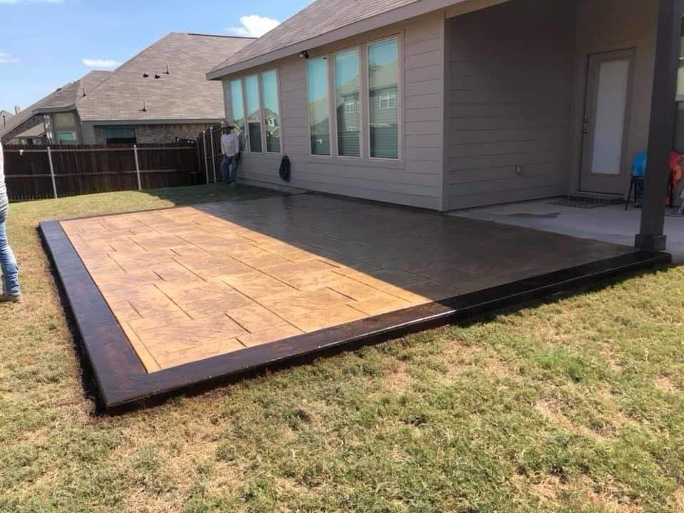decorative concrete patio