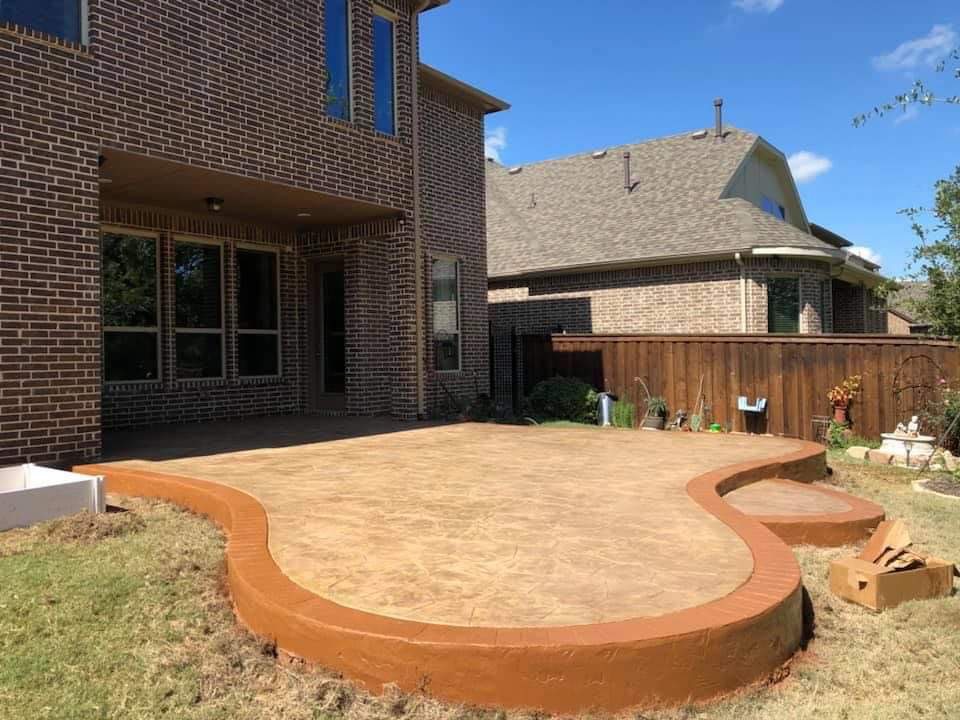 decorative concrete patio
