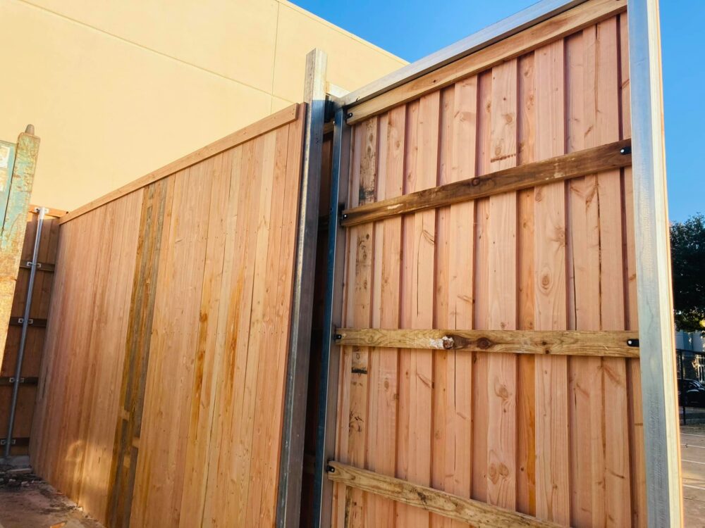 commercial wood fencing commercial wood fencing