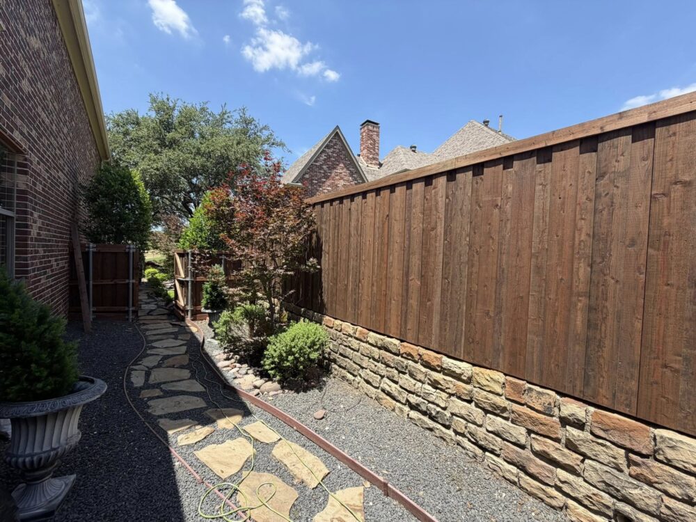 new wood fence new wood fence
